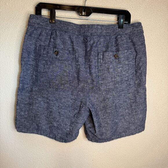 GAP Factory Men's Navy Blue Heathered Jogger Shorts Size L - Picture 5 of 10